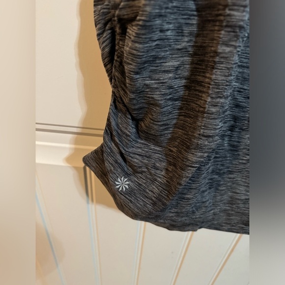 Athleta Dark Gray Athletic Dri Fit Tee - Picture 2 of 8